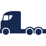 Battery heavy duty truck icon
