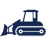 Battery Electric Construction Equipment Icon