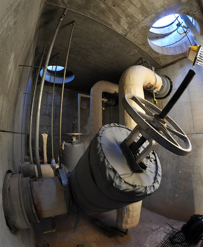 Pyrogel insulated steam vault at Duke University